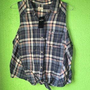 Hollister Plaid Tank top